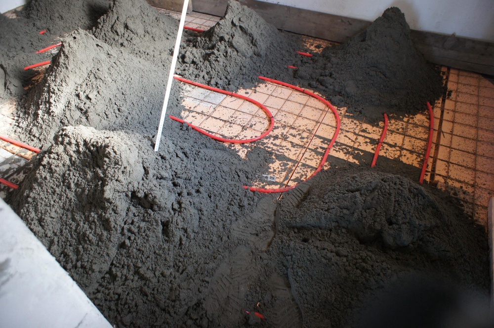 Полусухая стяжка для теплого пола