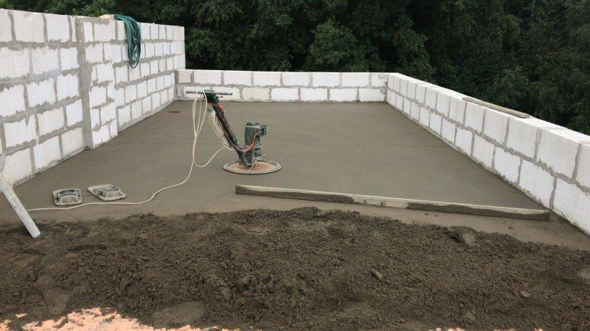 Полусухая стяжка кровли