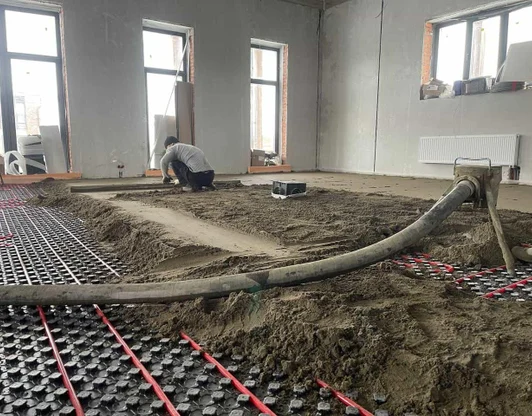 Полусухая стяжка для монтажа теплого пола